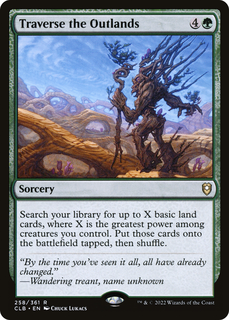 Traverse the Outlands (CLB-258) [Commander Legends: Battle for Baldur's Gate]