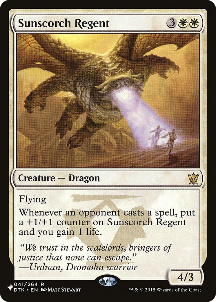Sunscorch Regent (LIST-DTK-41) [The List Reprints]