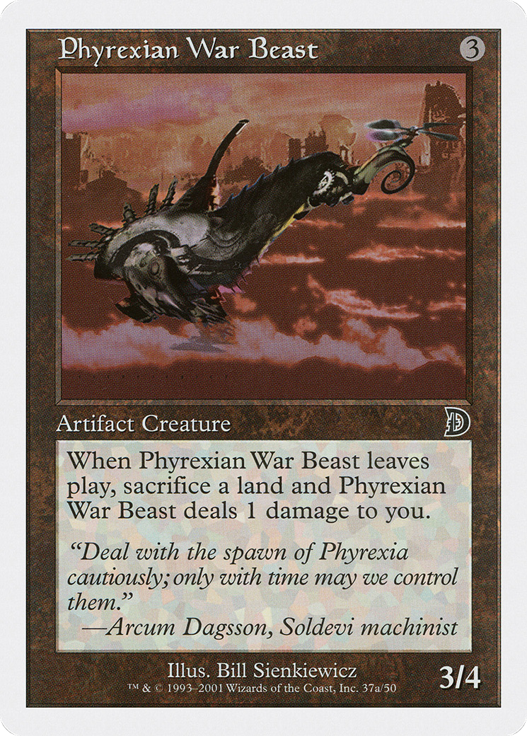 Phyrexian War Beast (DKM-37A) [Deckmasters]