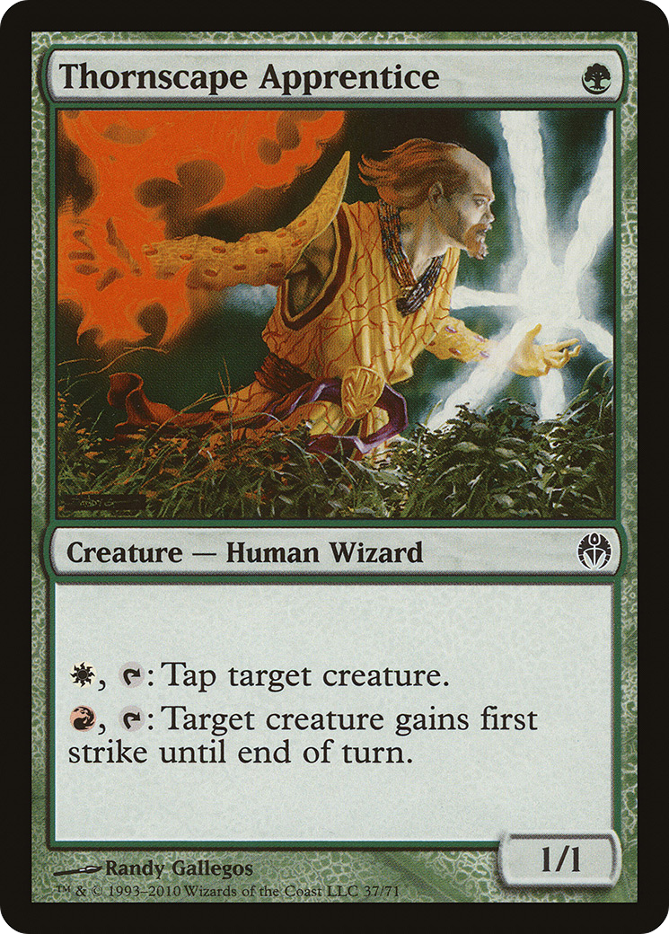 Thornscape Apprentice (DDE-037) [Duel Decks: Phyrexia vs. the Coalition]