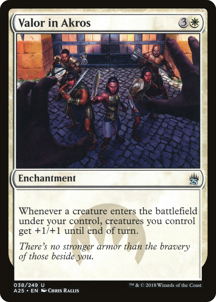 Valor in Akros (A25-038) [Masters 25] Foil