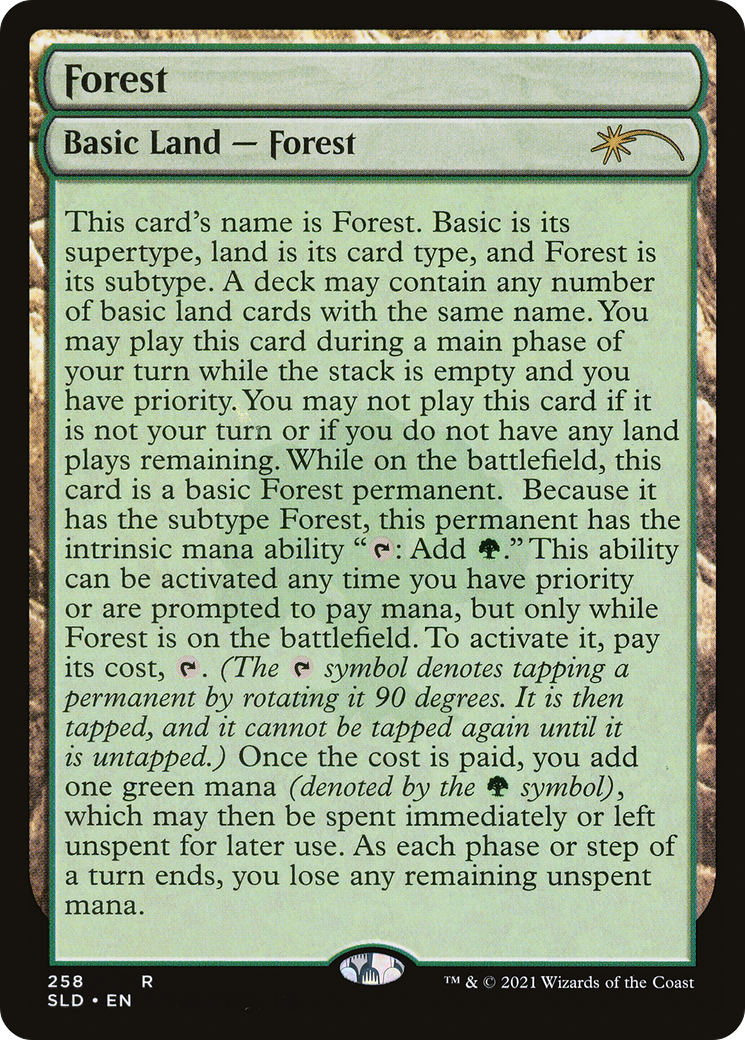 Forest (SLD-258) (Full-Text Lands) [Secret Lair Drop] Foil