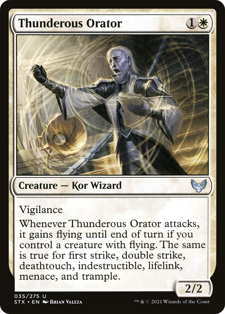 Thunderous Orator (STX-035) [Strixhaven: School of Mages] Foil