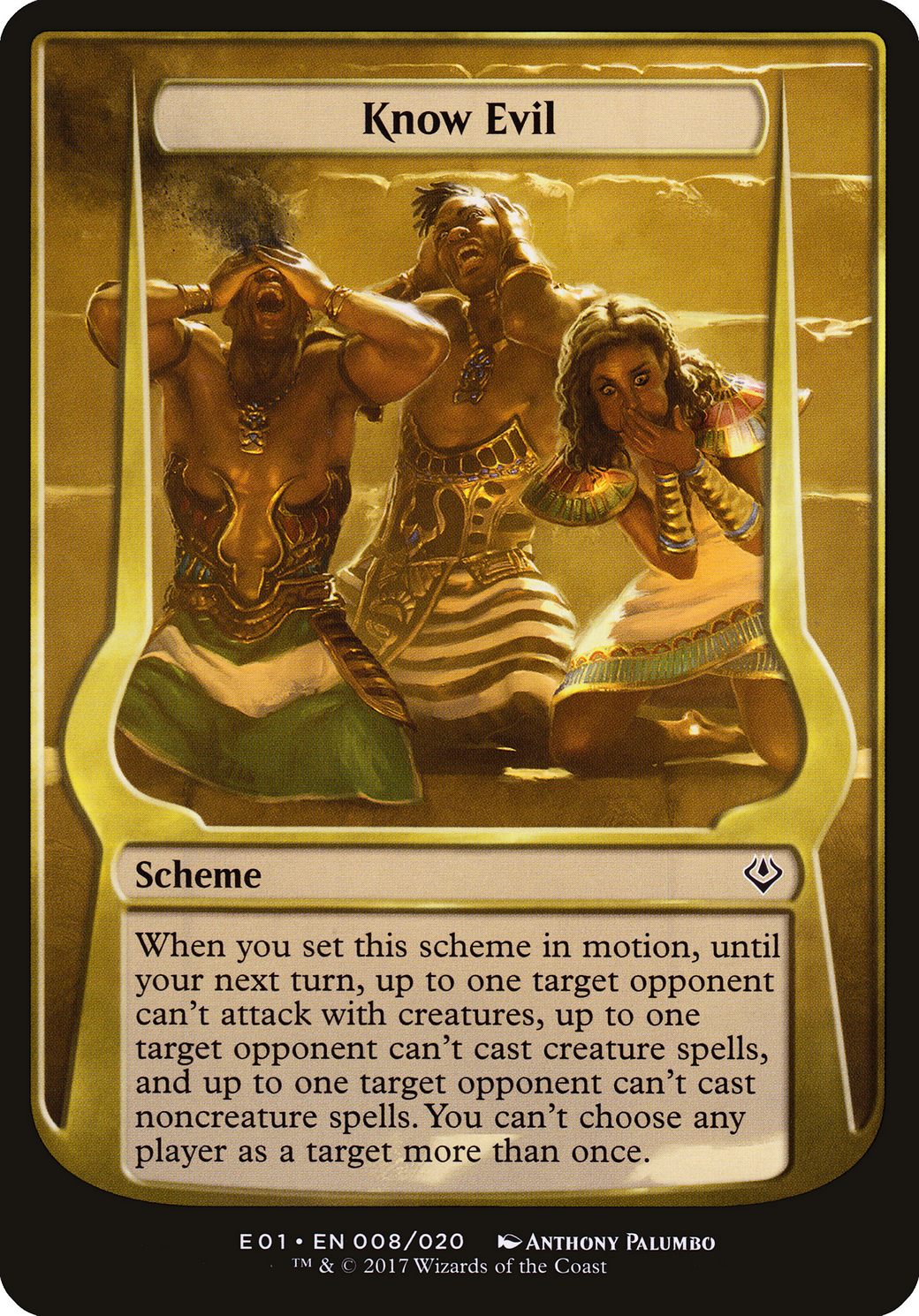 Know Evil (Archenemy: Nicol Bolas) (OVER-008) [Archenemy: Nicol Bolas Schemes]