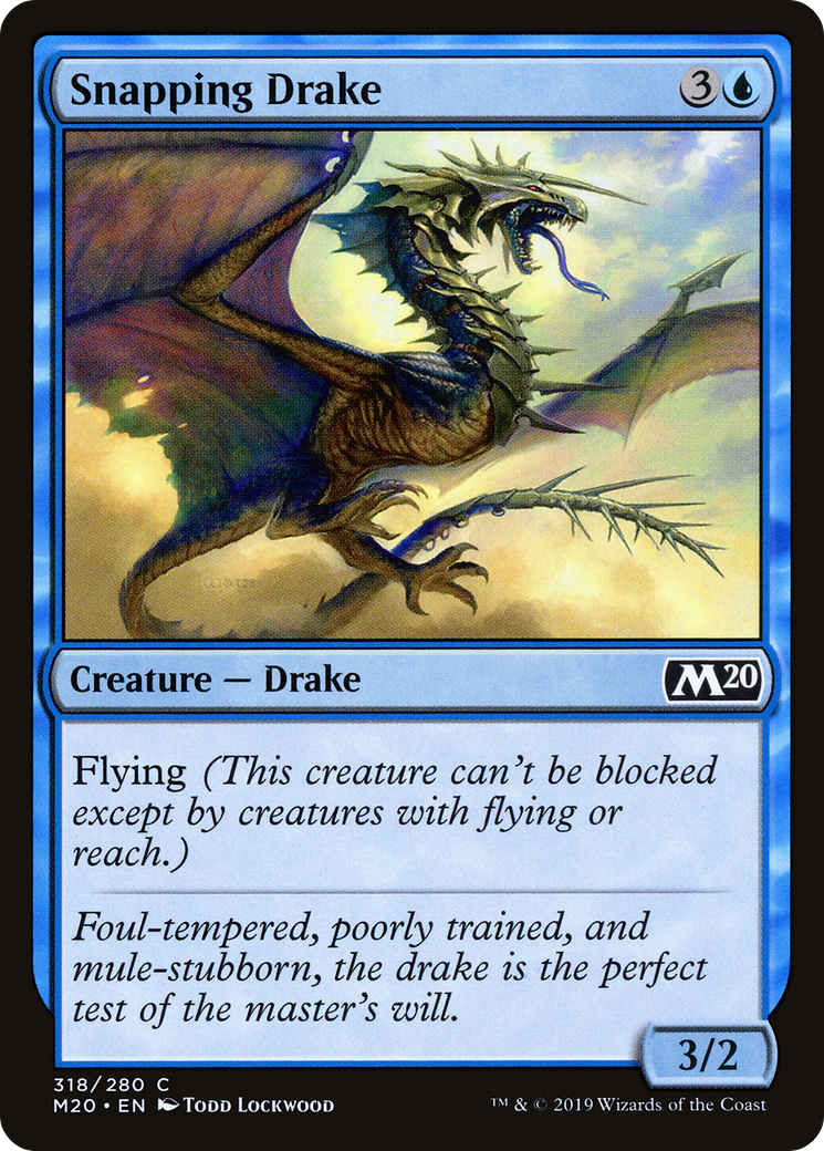 Snapping Drake (M20-318) [Core Set 2020]