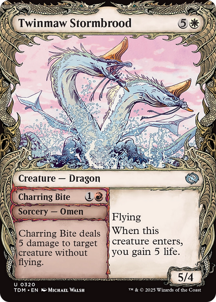 Twinmaw Stormbrood (Showcase) (TDM-320) [Tarkir: Dragonstorm]