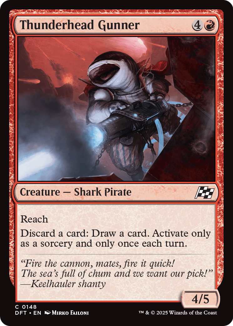 Thunderhead Gunner (DFT-148) [Aetherdrift] Foil