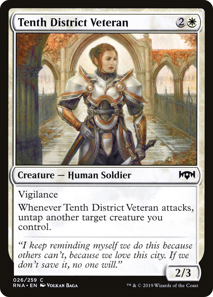 Tenth District Veteran (RNA-026) [Ravnica Allegiance]