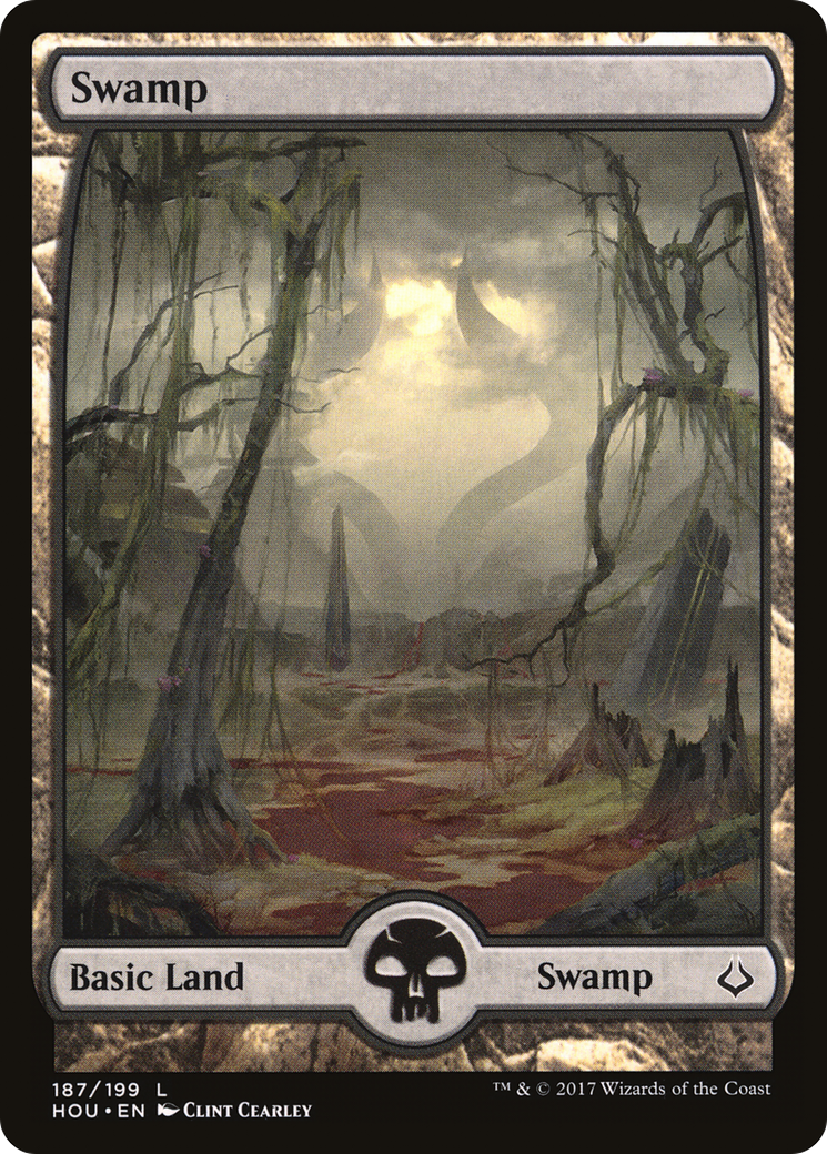 Swamp (187) - Full Art (HOU-187) [Hour of Devastation]