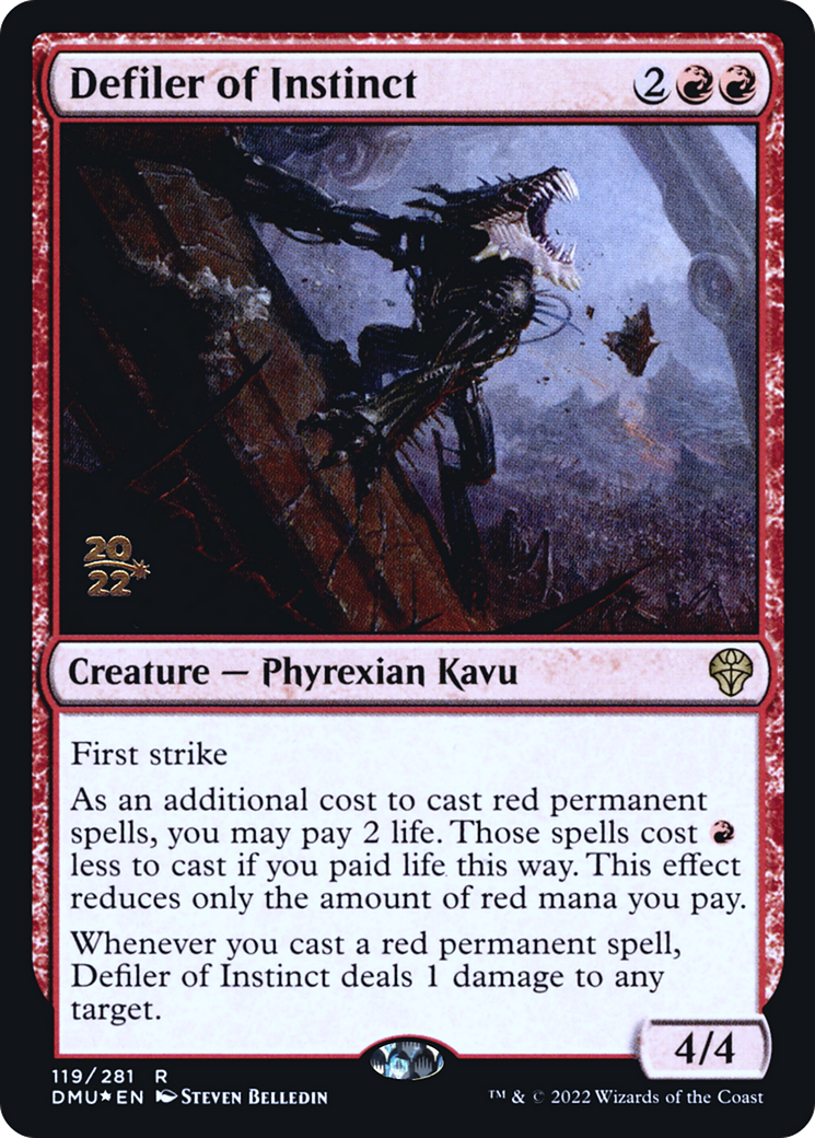 Defiler of Instinct (PRE-119) [Dominaria United Promos] Foil