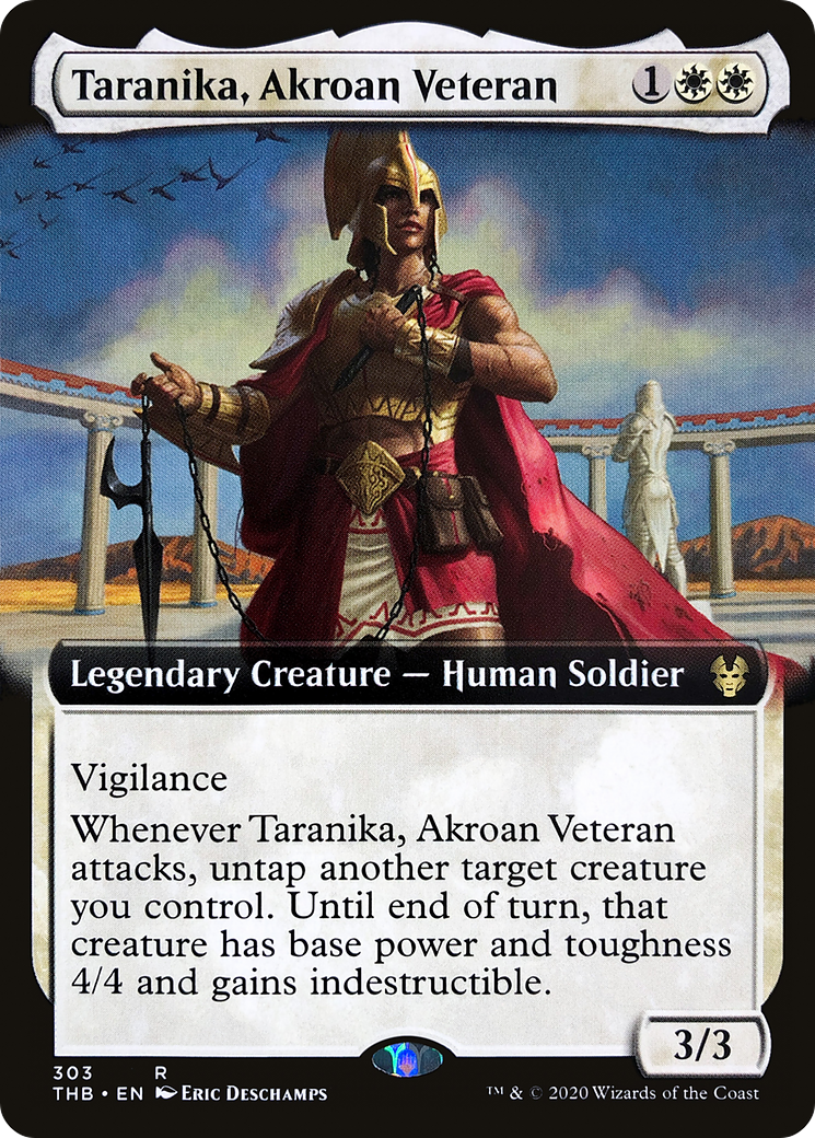 Taranika, Akroan Veteran (Extended Art) (THB-303) [Theros Beyond Death] Foil