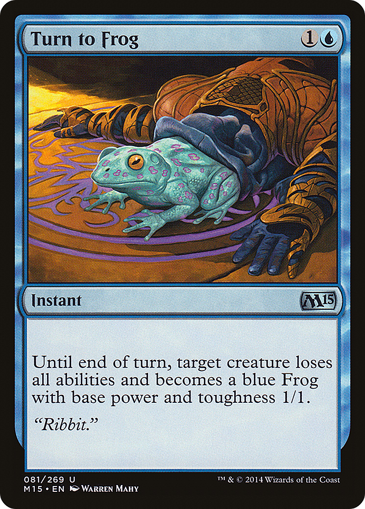 Turn to Frog (M15-081) [Magic 2015] Foil