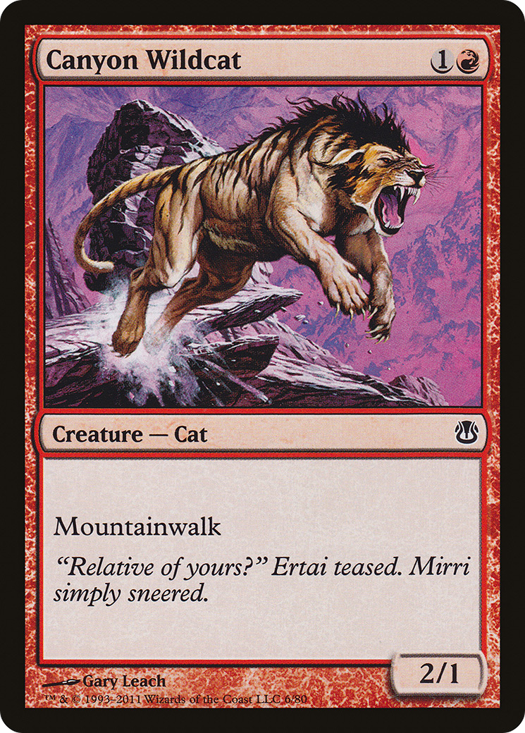 Canyon Wildcat (DDH-006) [Duel Decks: Ajani vs. Nicol Bolas]