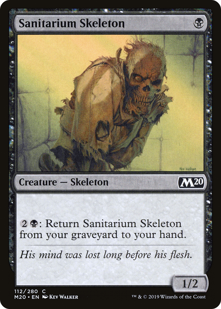 Sanitarium Skeleton (M20-112) [Core Set 2020] Foil