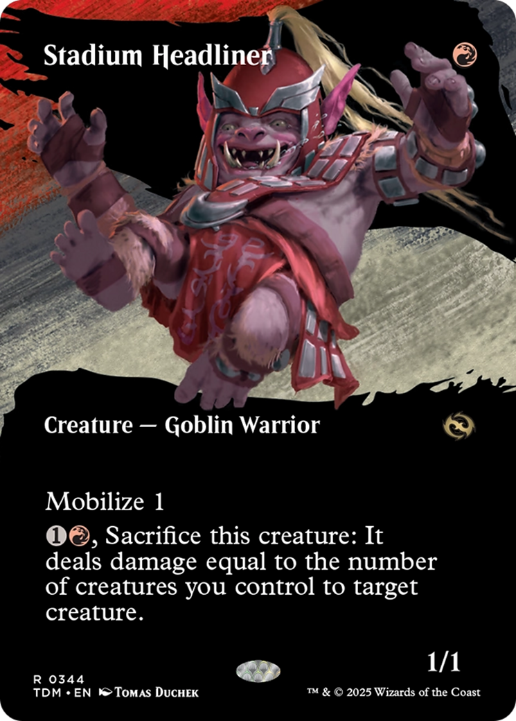 Stadium Headliner (Borderless) (TDM-344) (Showcase) [Tarkir: Dragonstorm] Foil