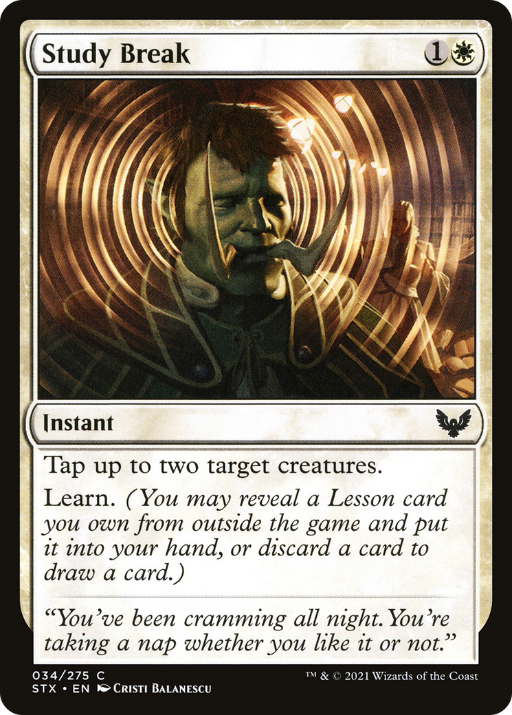 Study Break (STX-034) [Strixhaven: School of Mages] Foil