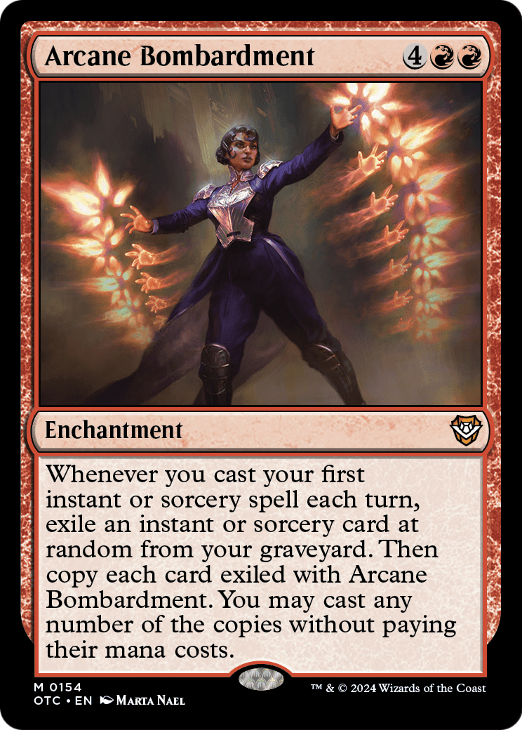 Arcane Bombardment (OTC-154) [Outlaws of Thunder Junction Commander]