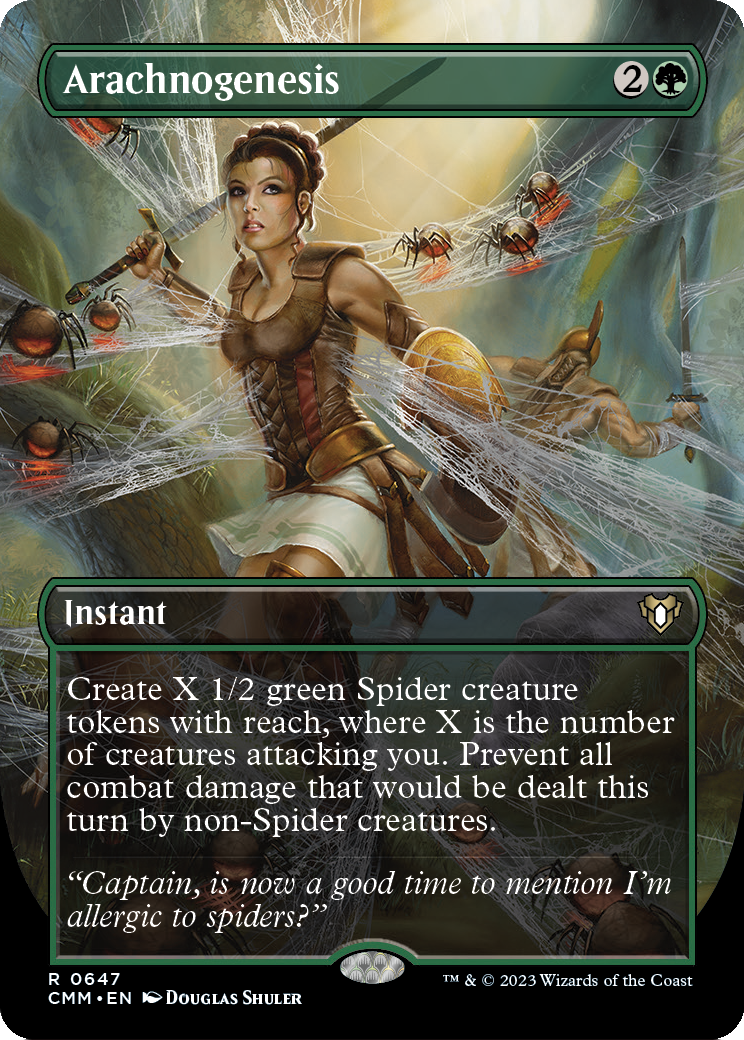 Arachnogenesis (Borderless) (CMM-647) [Commander Masters] Foil