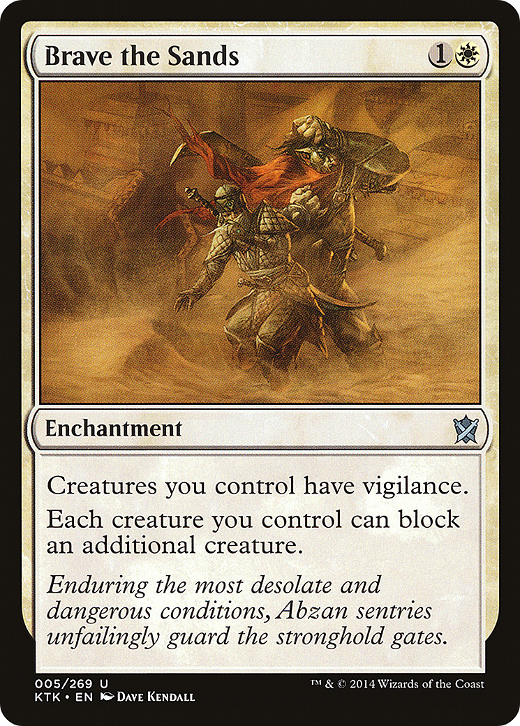 Brave the Sands (KTK-005) [Khans of Tarkir] Foil