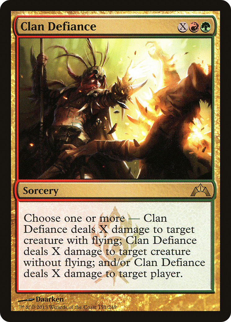 Clan Defiance (GTC-151) [Gatecrash] Foil