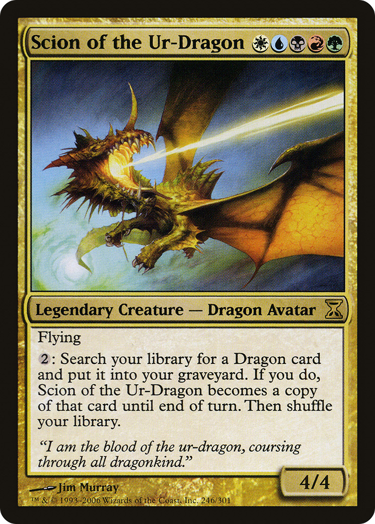 Scion of the Ur-Dragon (TSP-246) [Time Spiral] Foil
