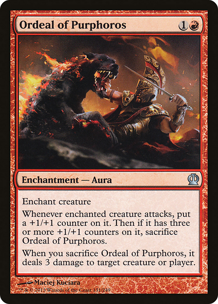 Ordeal of Purphoros (THS-131) [Theros] Foil