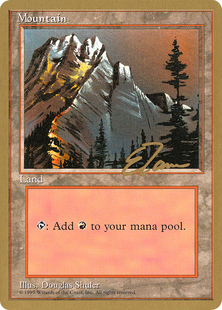 Mountain (A) - 1996 Eric Tam (4ED) [Pro Tour Collector Set]