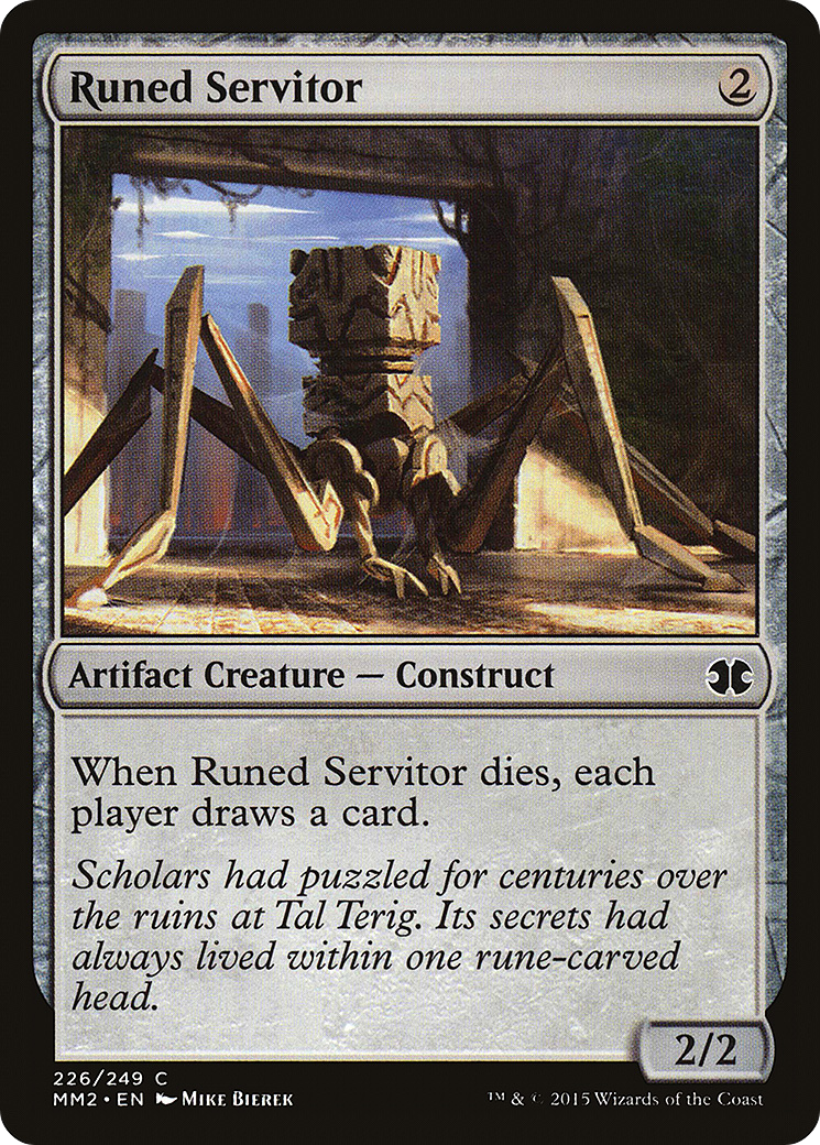 Runed Servitor (MM2-226) [Modern Masters 2015]