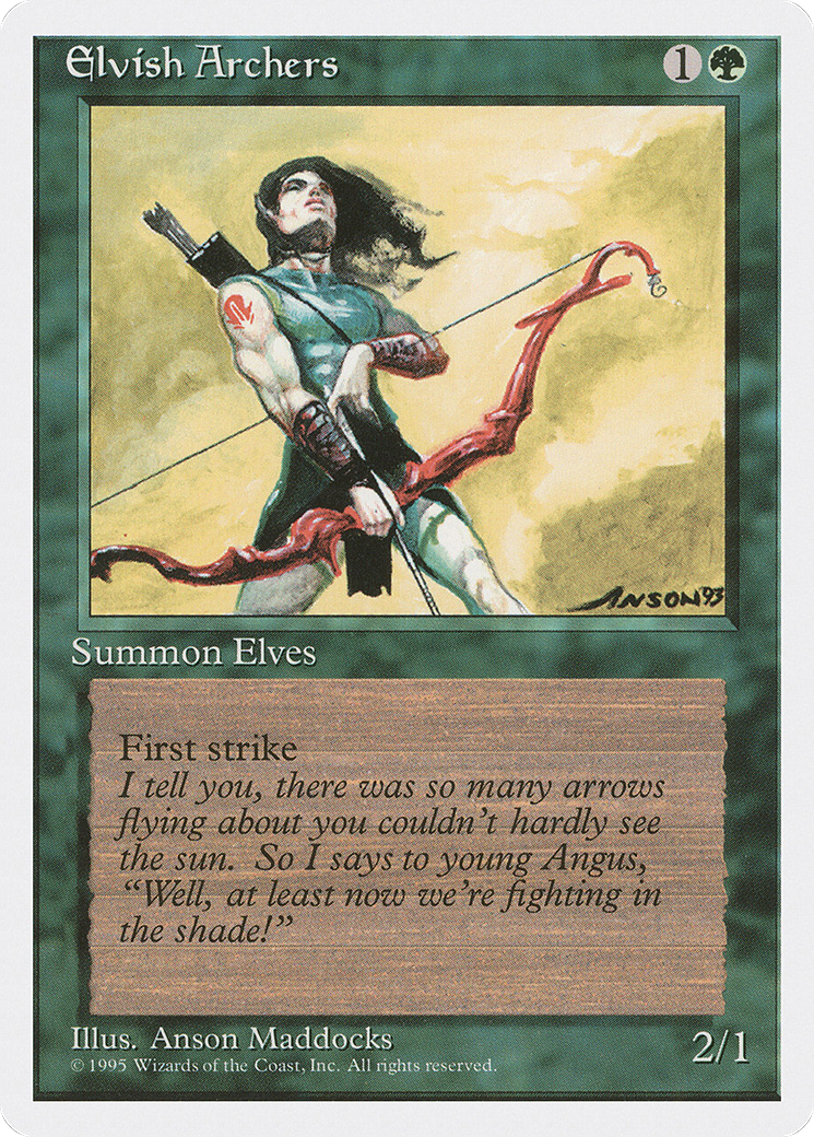 Elvish Archers (4ED-127) [Fourth Edition]