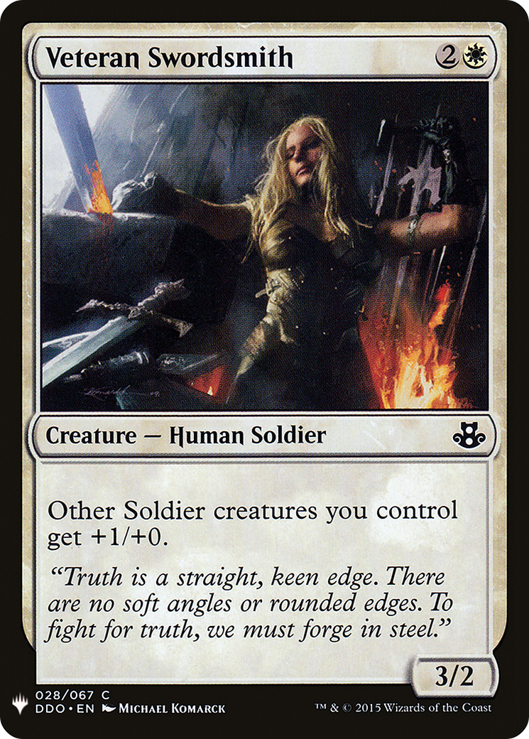 Veteran Swordsmith (LIST-DDO-28) [The List]