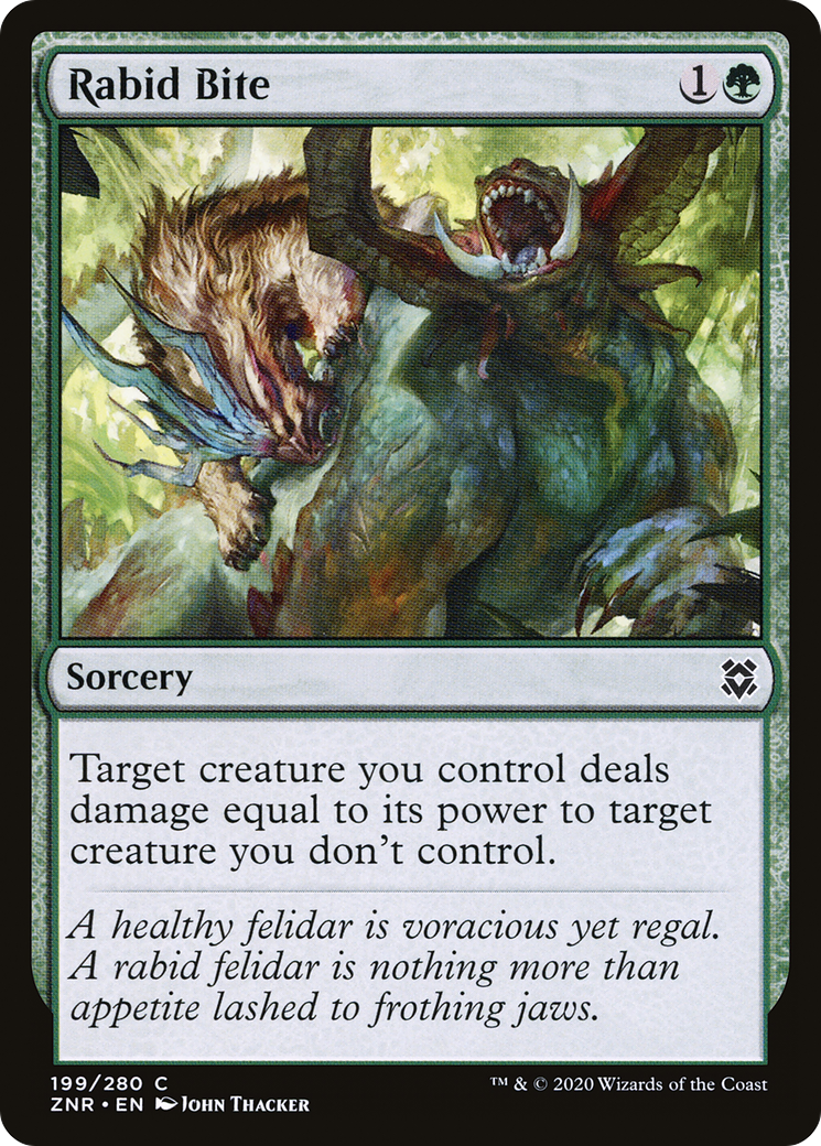Rabid Bite (ZNR-199) [Zendikar Rising] Foil