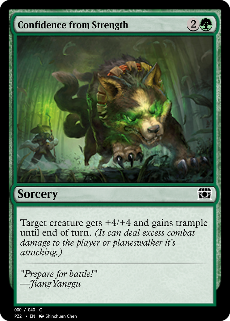 Confidence from Strength (PZ2-70857) [Treasure Chest] Foil