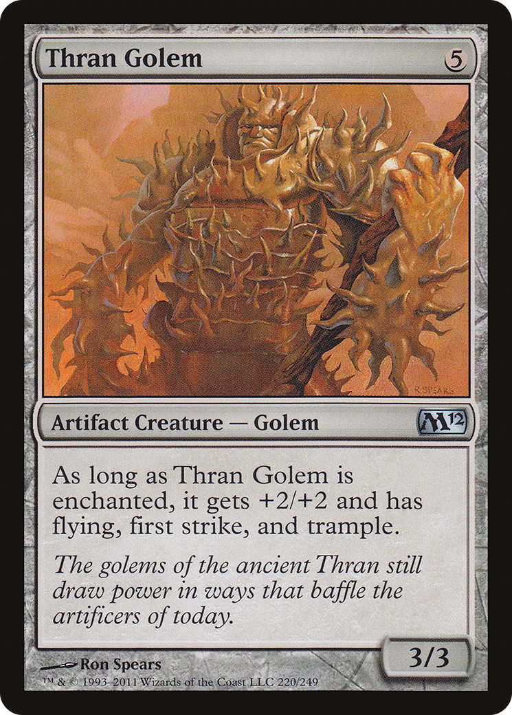 Thran Golem (M12-220) [Magic 2012]