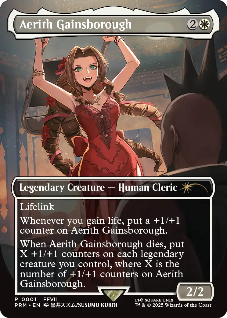 Aerith Gainsborough (PTP-001) (Borderless) [Pro Tour Promos] Foil
