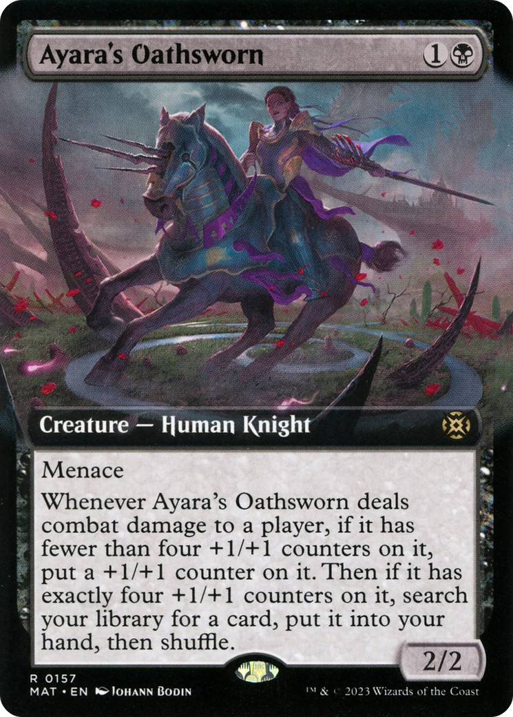 Ayara's Oathsworn (Extended Art) (MAT-157) [March of the Machine: The Aftermath]