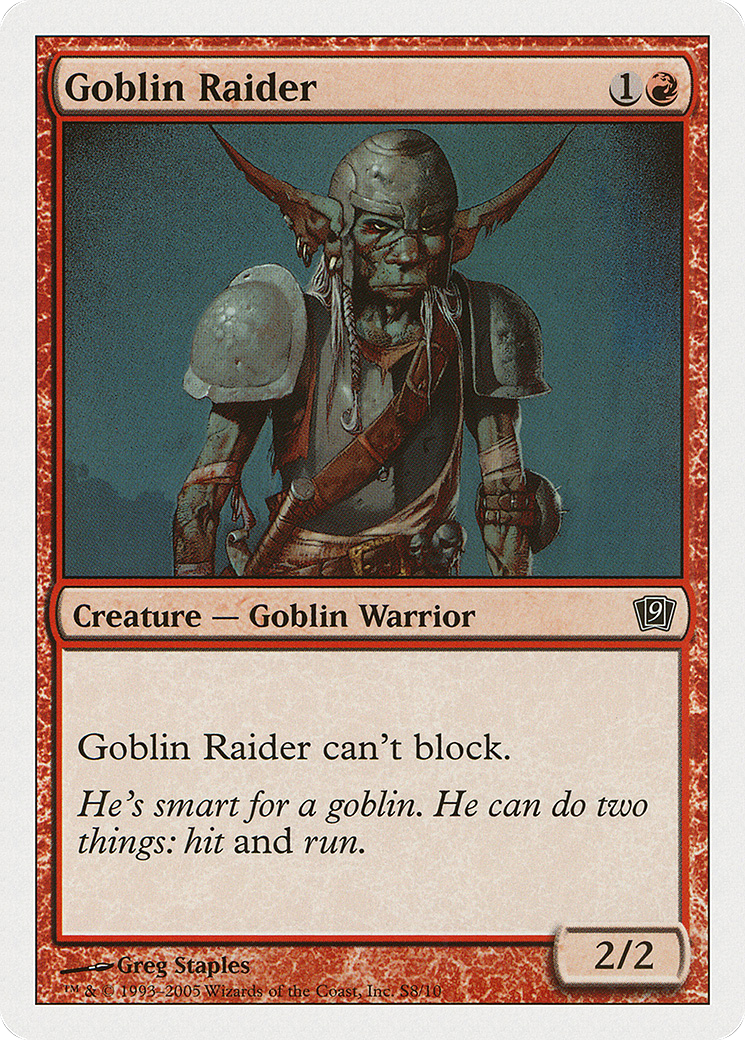 Goblin Raider (9ED-0S8) [9th Edition]
