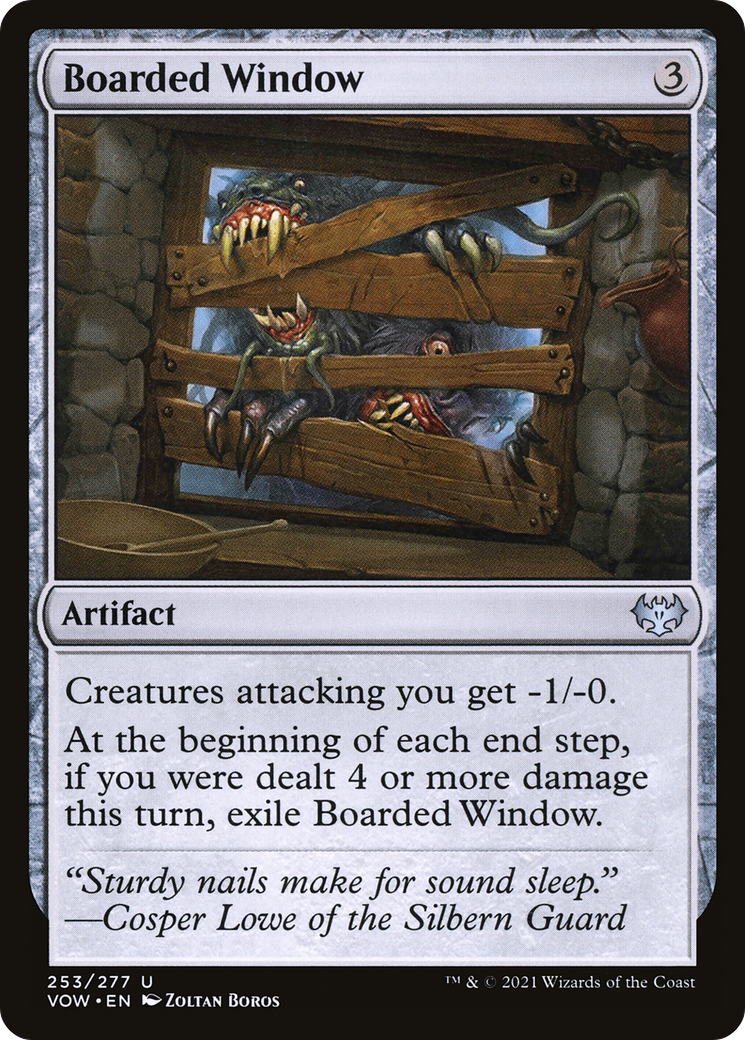 Boarded Window (VOW-253) [Innistrad: Crimson Vow] Foil