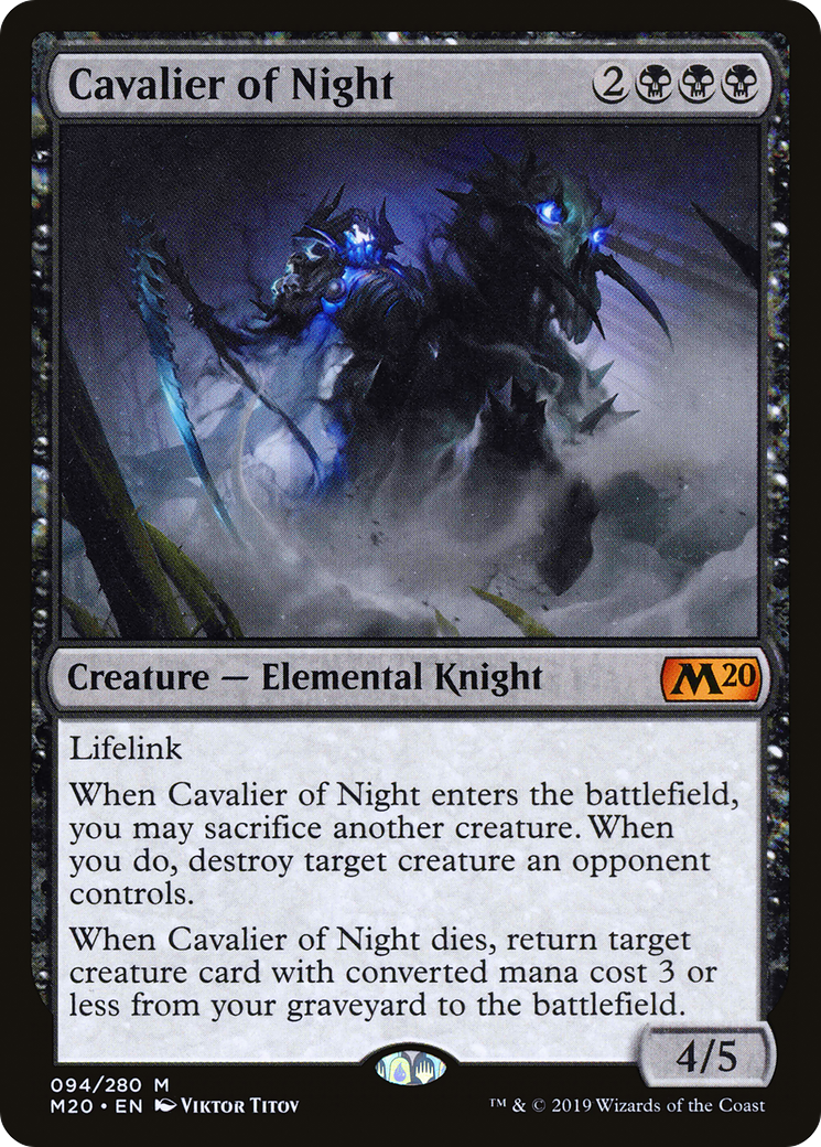 Cavalier of Night (M20-094) [Core Set 2020] Foil