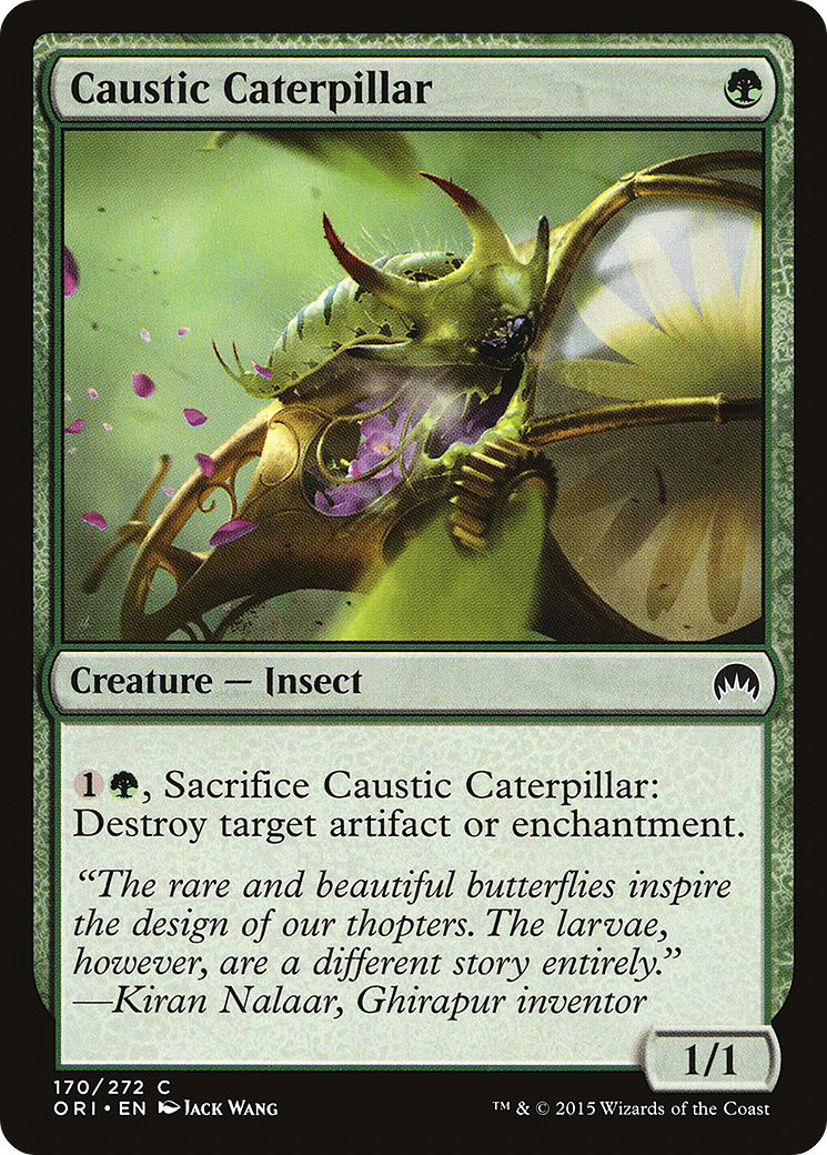 Caustic Caterpillar (ORI-170) [Magic Origins] Foil