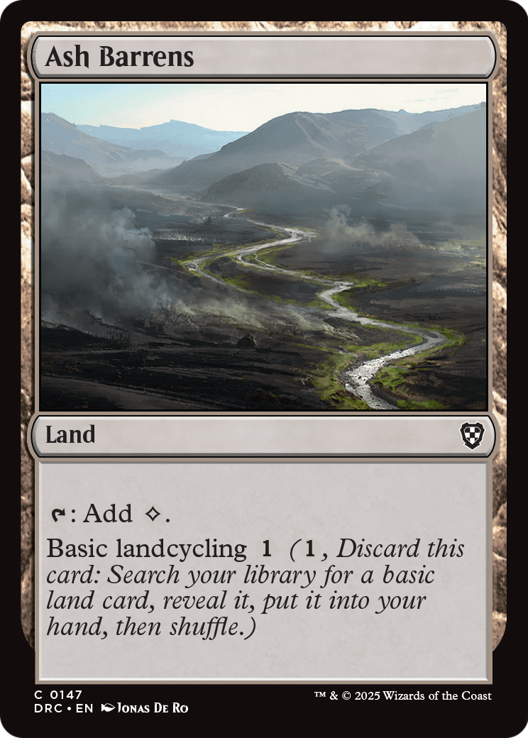 Ash Barrens (DRC-147) [Commander: Aetherdrift]