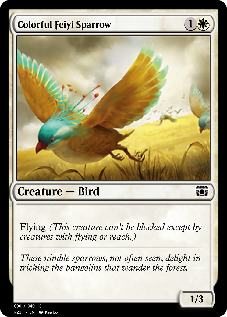 Colorful Feiyi Sparrow (PZ2-70811) [Treasure Chest]