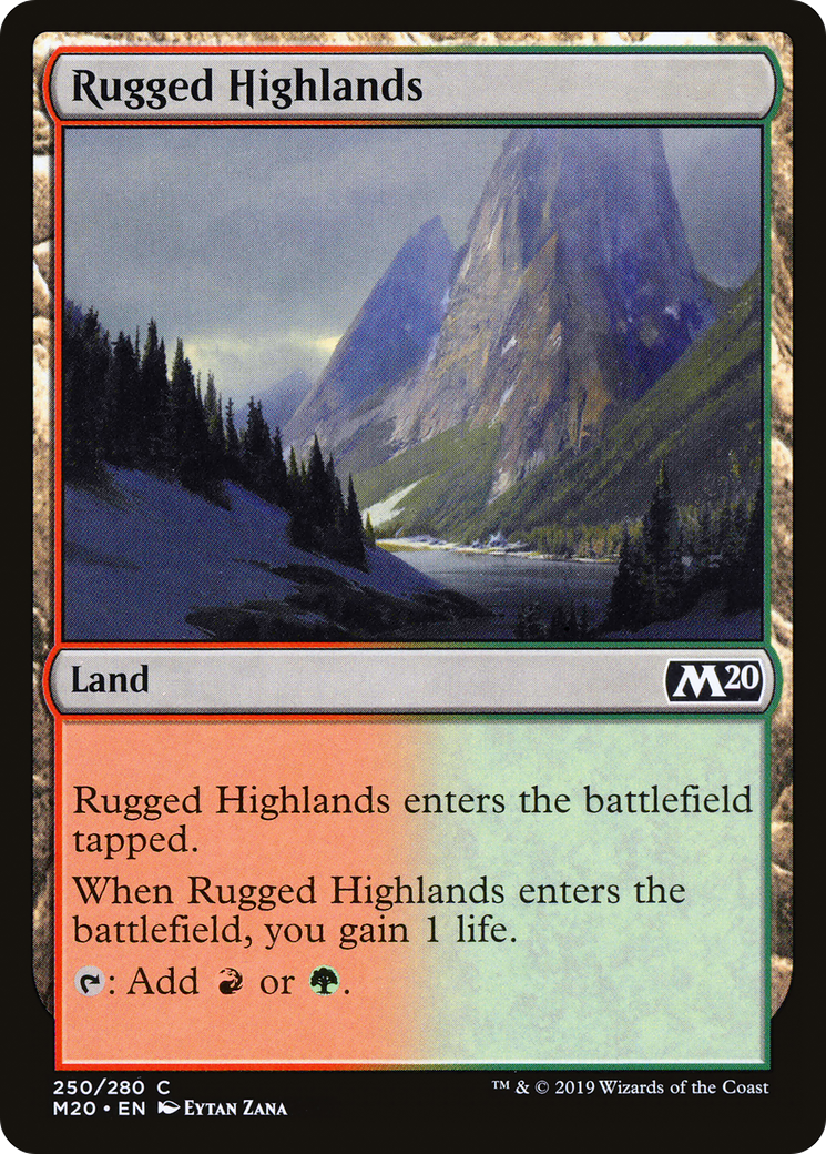 Rugged Highlands (M20-250) [Core Set 2020] Foil