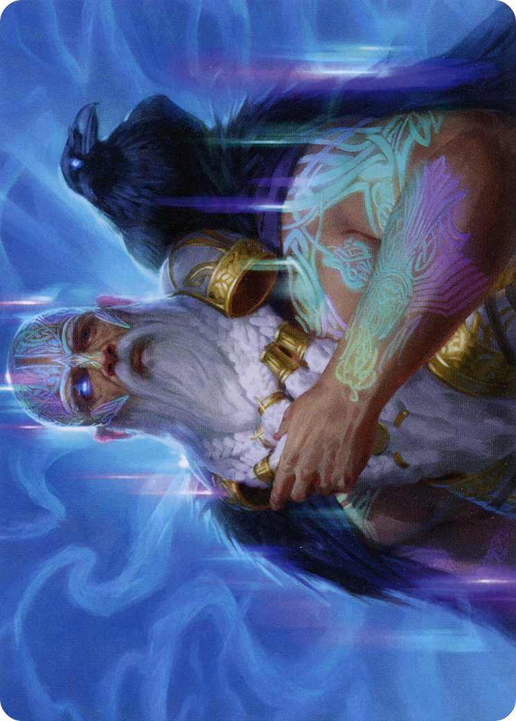 Alrund, God of the Cosmos Art Card (ASKHM-009) (Borderless) [Art Series: Kaldheim]