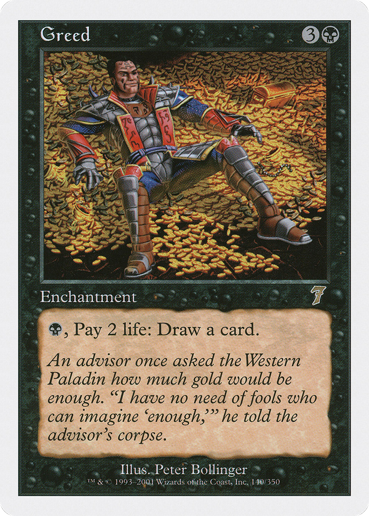 Greed (7ED-140) [7th Edition]