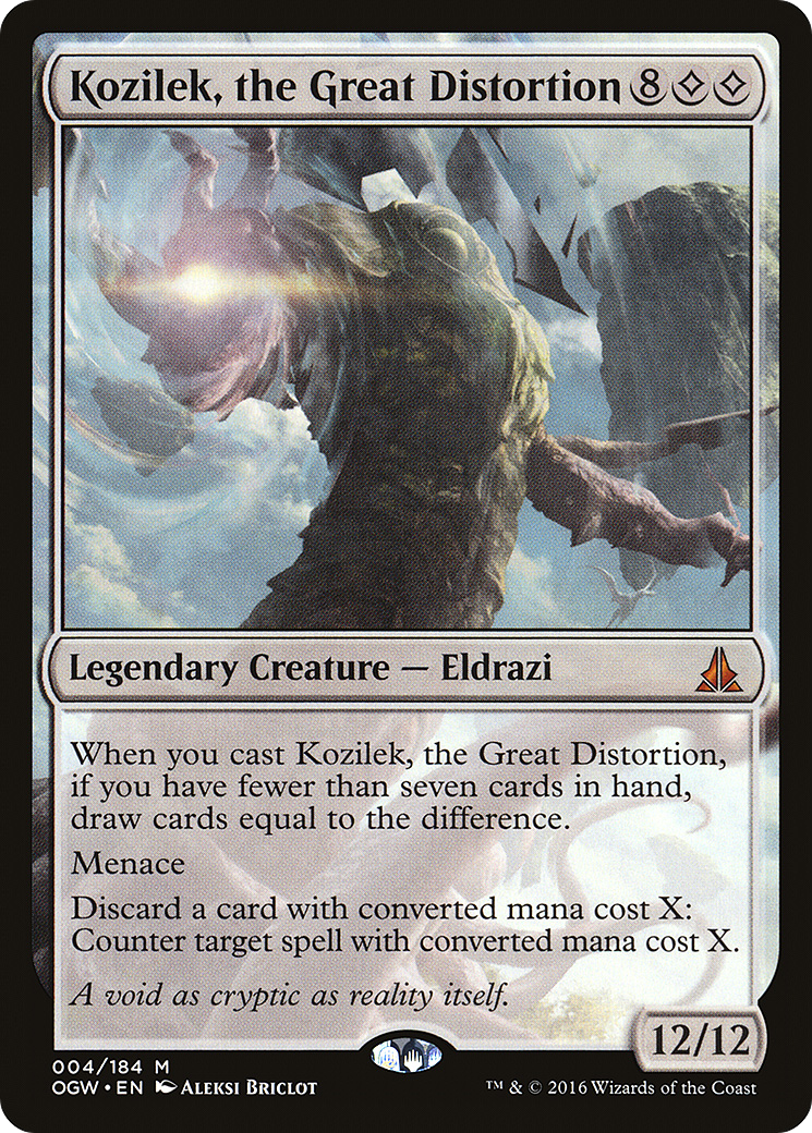 Kozilek, the Great Distortion (OGW-004) [Oath of the Gatewatch] Foil
