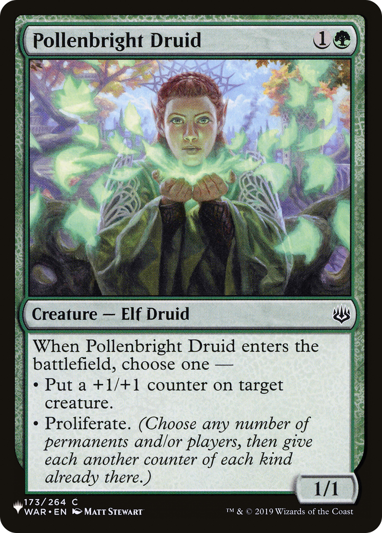 Pollenbright Druid (LIST-WAR-173) [The List]
