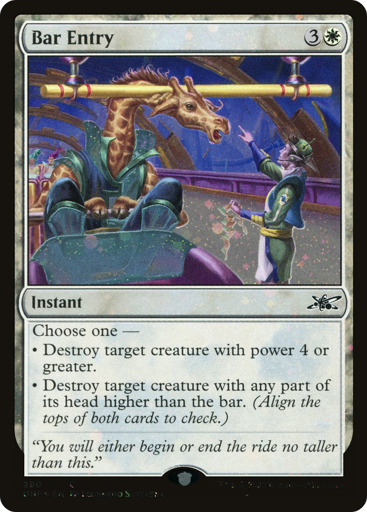 Bar Entry (Galaxy Foil) (UNF-290) [Unfinity] Foil