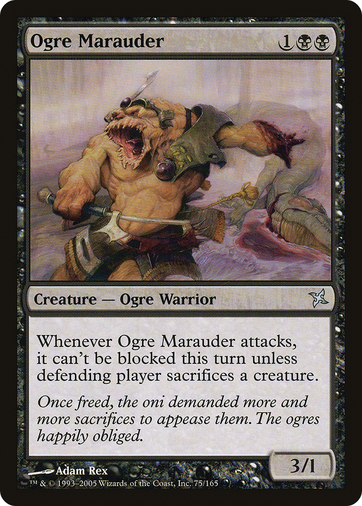 Ogre Marauder (BOK-075) [Betrayers of Kamigawa] Foil