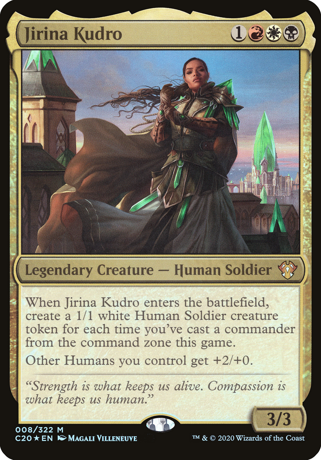 Jirina Kudro (Commander 2020) (OVER-008) [Commander 2020 Oversized] Foil