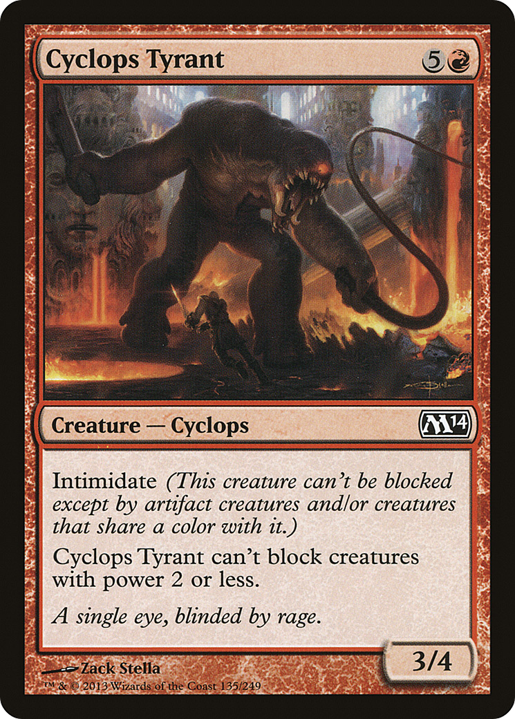 Cyclops Tyrant (M14-135) [Magic 2014] Foil